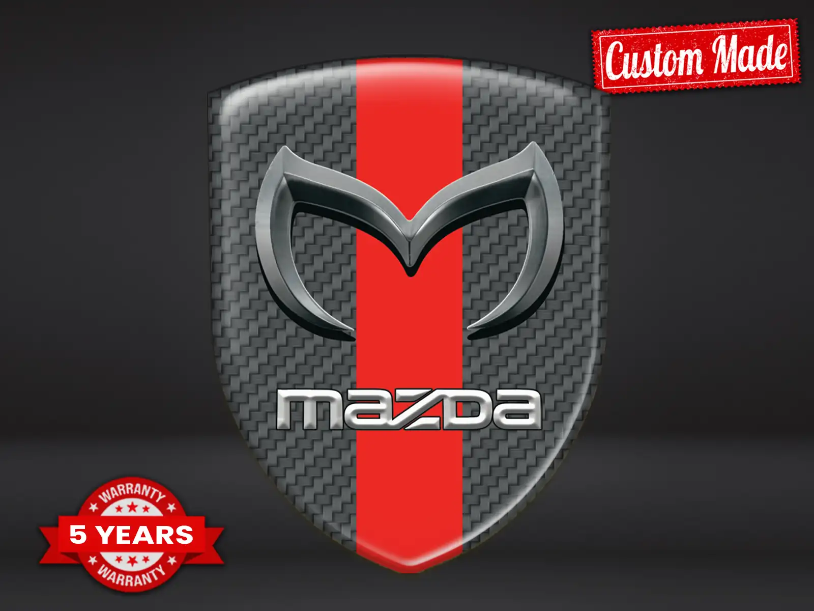 Mazda Silicone Sticker Pro Max Durable Stylish Design